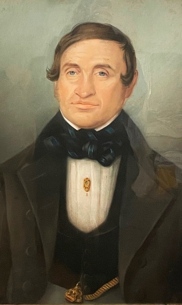 Biedermeier Pastel Portrait Lübeck Around 1830-photo-2