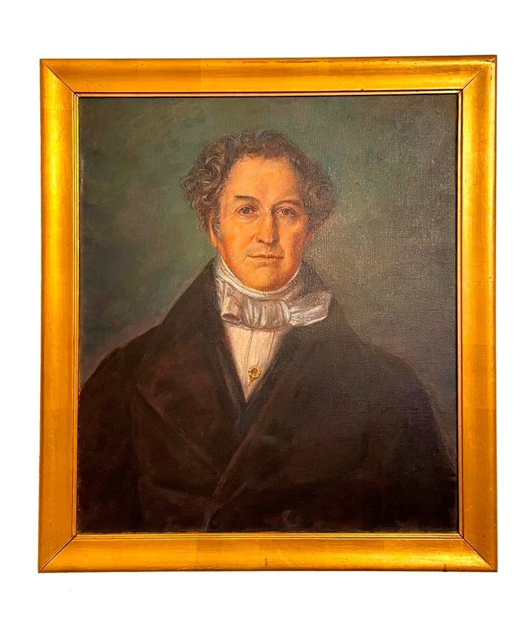 Portrait Biedermeier De Johann Friedrich Marwitzky Danzig, Vers 1820