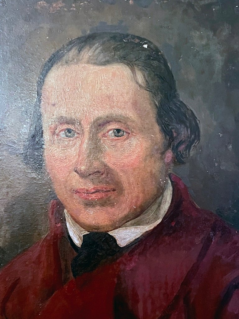 Peinture à l'Huile Historiciste Dans Un Cadre Original, Allemand Vers 1860-photo-2