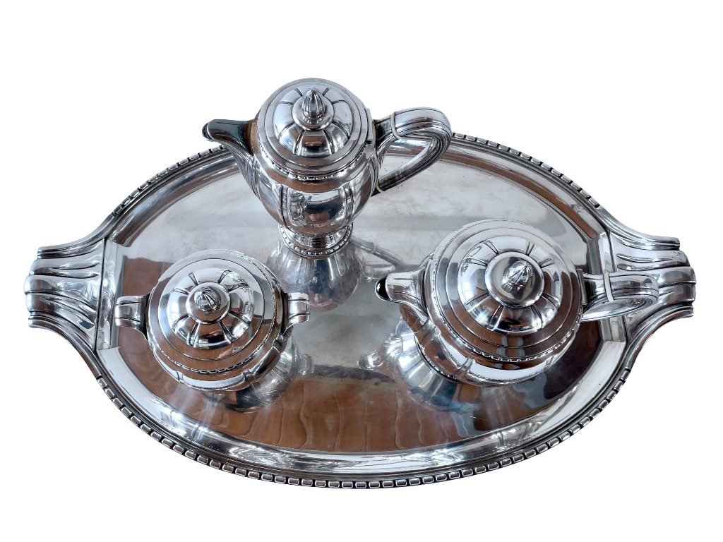 Art Deco 4 Piece Service For Coffee And Tea. Art Deco French Coffee-tea Service Circa 1930-photo-2