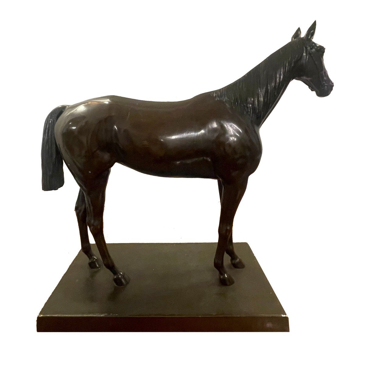 Bronze Of A Horse Art Deco German Around 1910.-photo-3