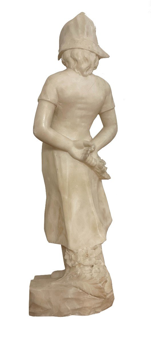 Alabaster Sculpture France Around 1900-photo-2