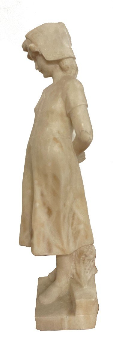 Alabaster Sculpture France Around 1900-photo-3