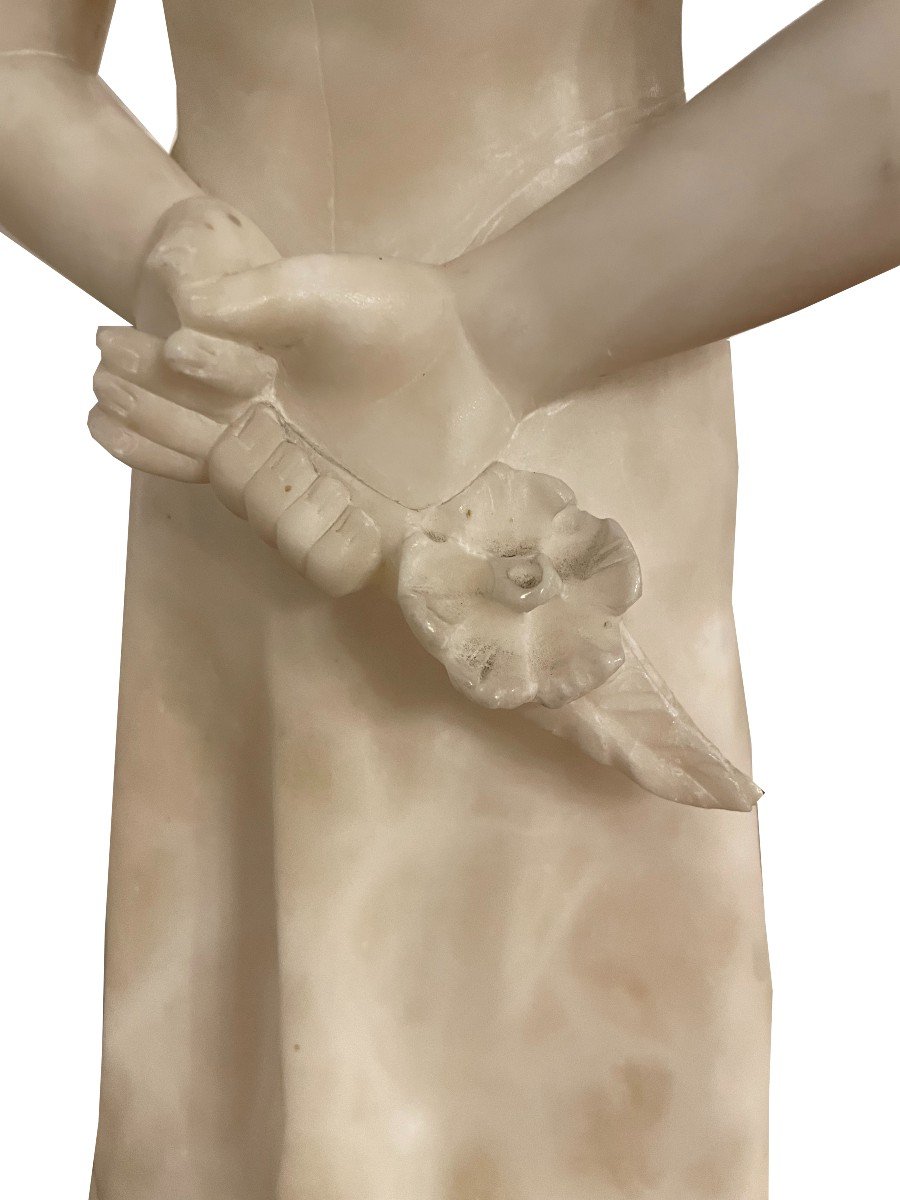 Alabaster Sculpture France Around 1900-photo-7