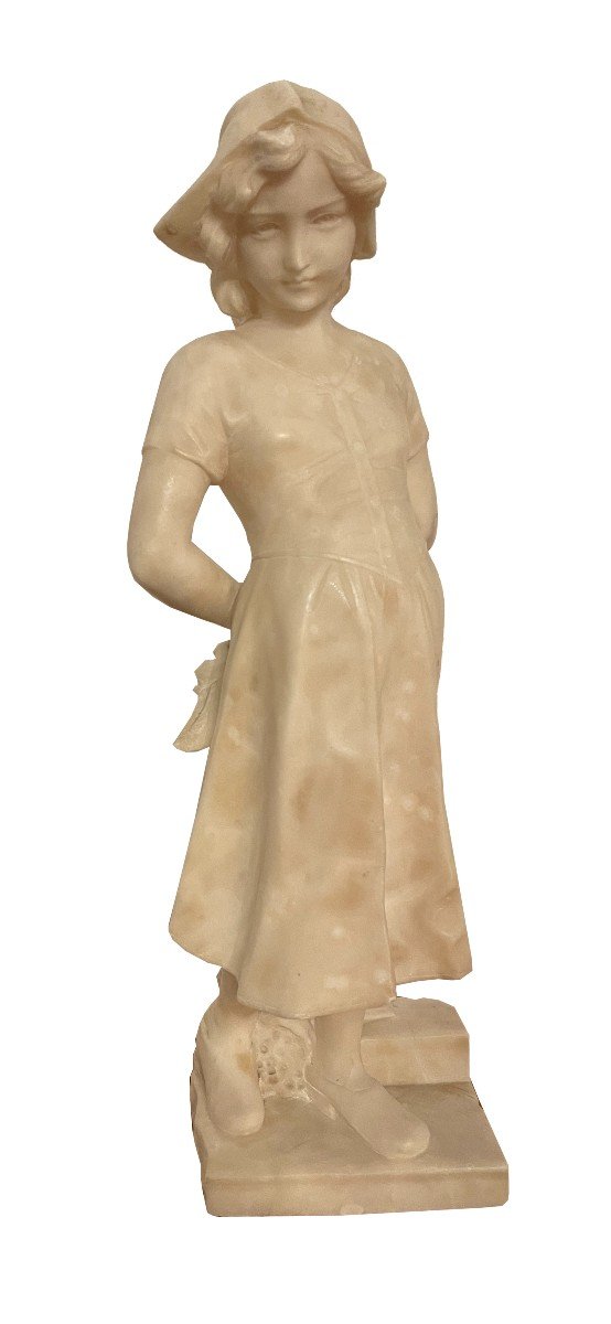 Alabaster Sculpture France Around 1900