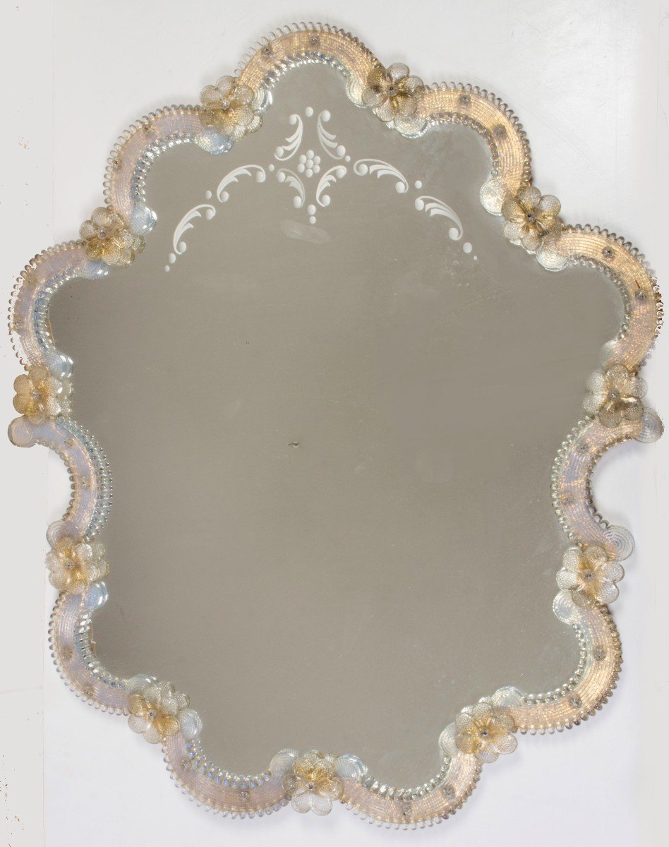 Miroir Décoratif  Murano Vers 1920-photo-3