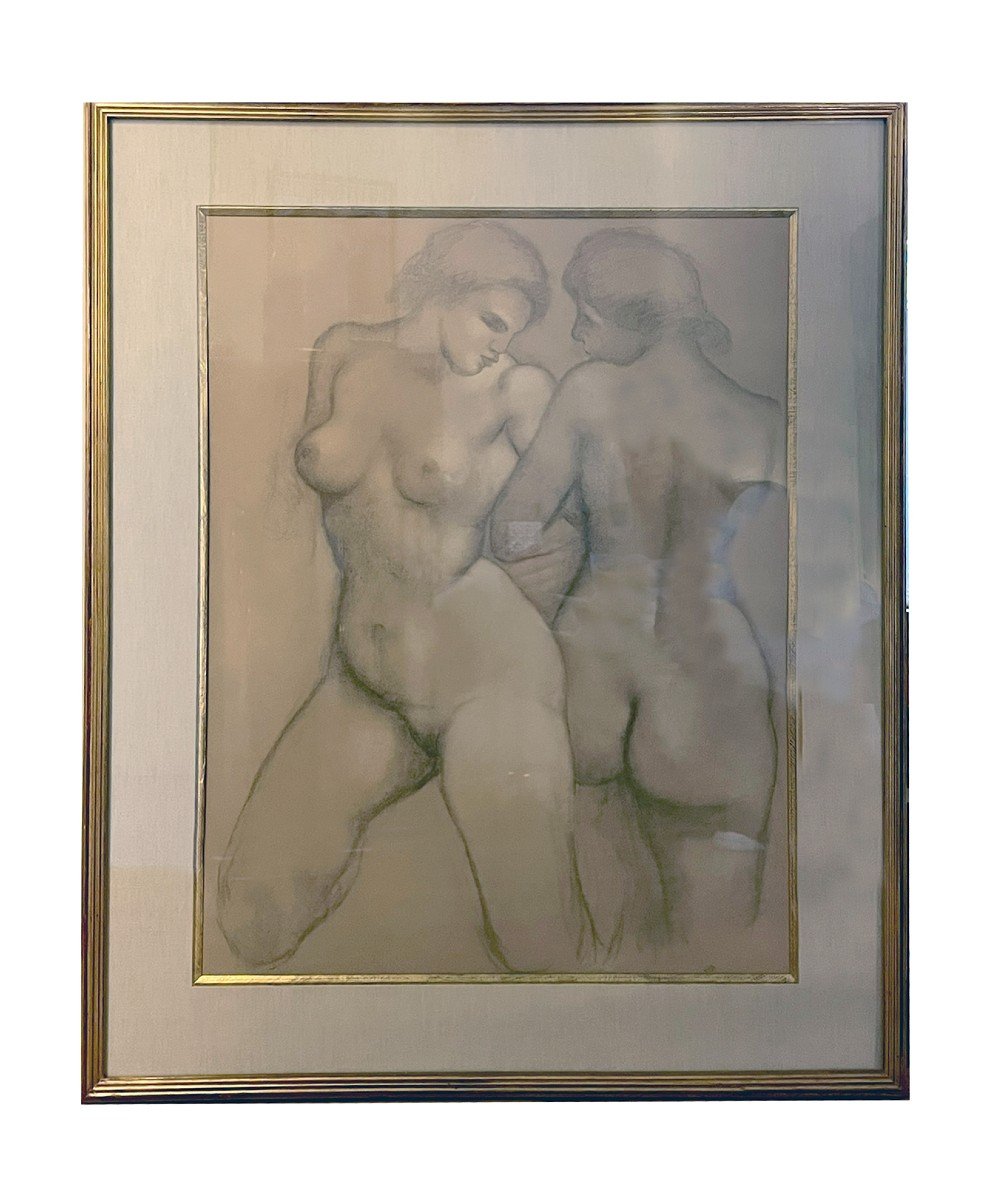 Aristide Maillol (1861-1944) impression sur papier. Représentations féminines.-photo-2