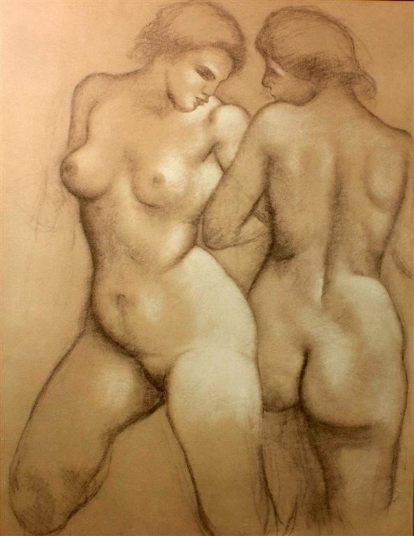 Aristide Maillol (1861-1944) impression sur papier. Représentations féminines.