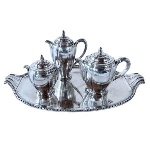 Art Deco 4 Piece Service For Coffee And Tea. Art Deco French Coffee-tea Service Circa 1930