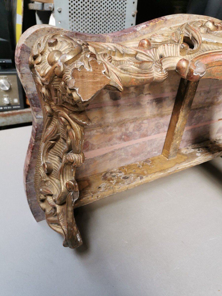 Console In Golden Wood-photo-5