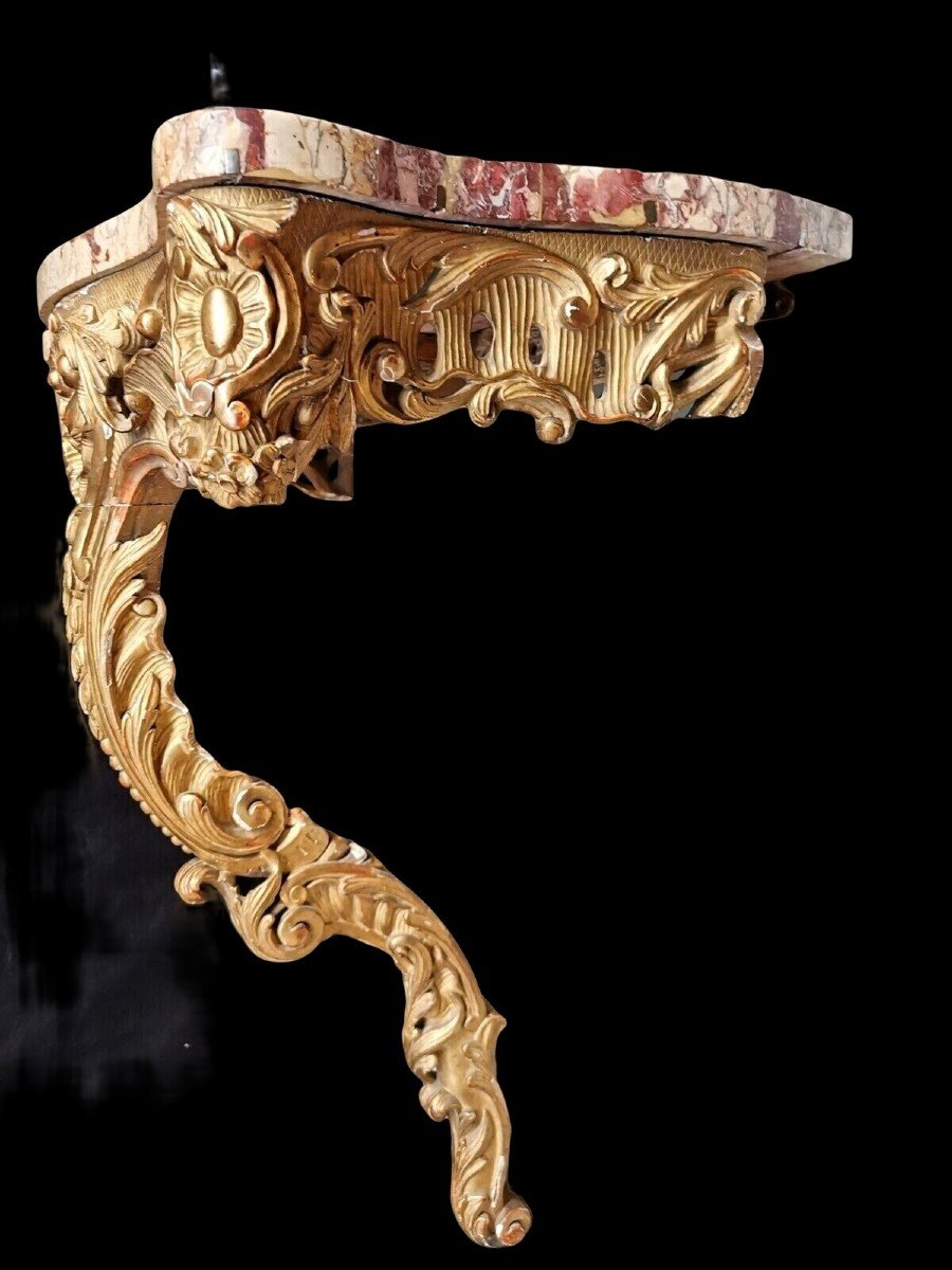 Console In Golden Wood-photo-6