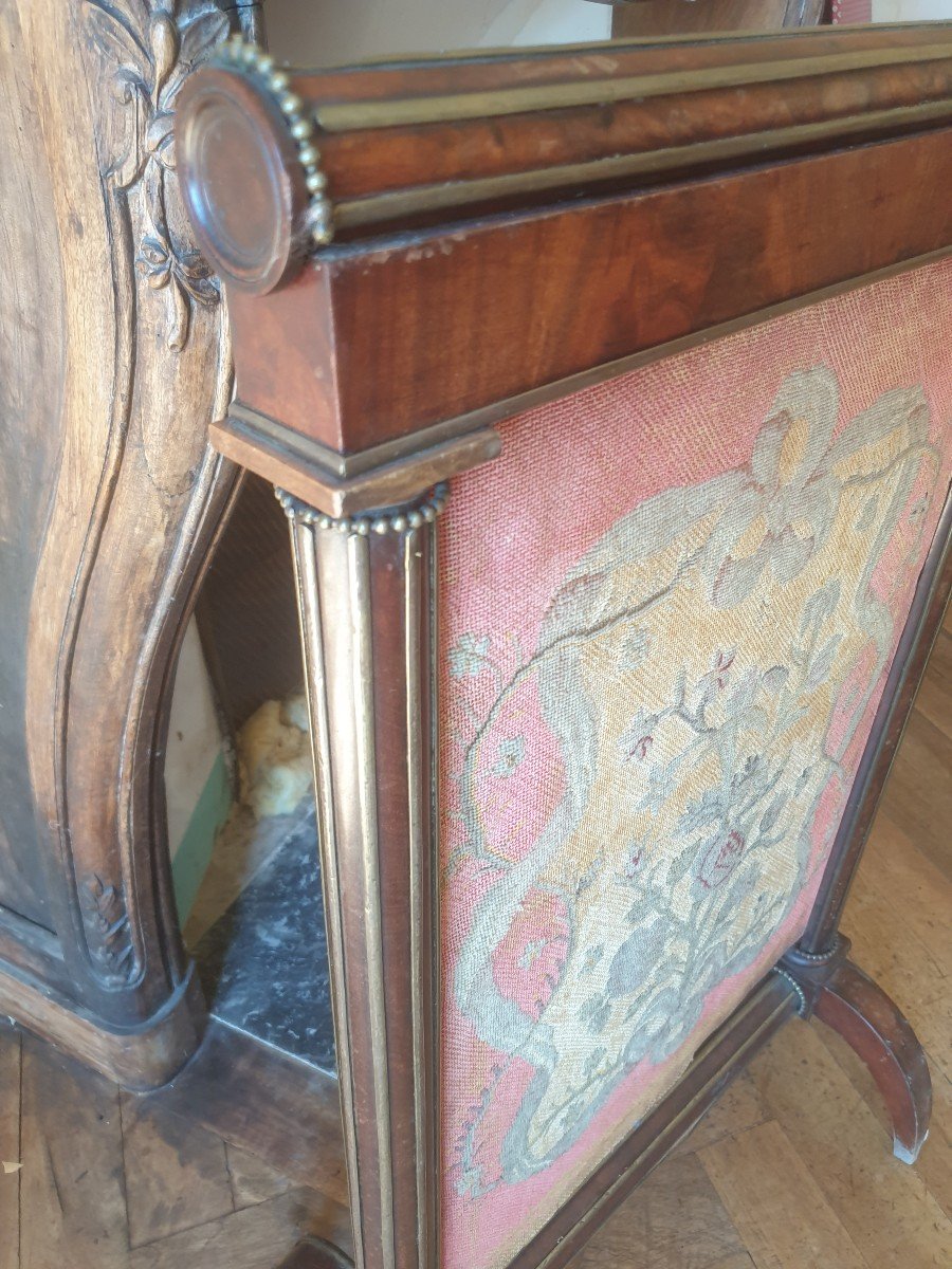 Directoire Period Fireplace Screen To Restore-photo-2