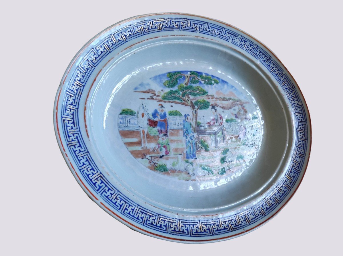 China Porcelain Dish XVIIIth India Company-photo-2