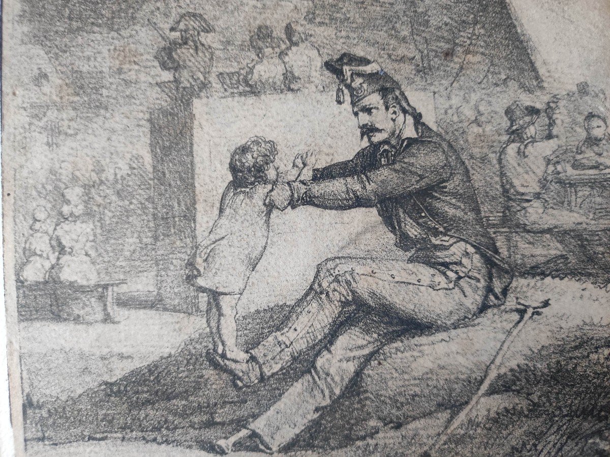 Horace Vernet, Original Drawing From 1818-photo-2