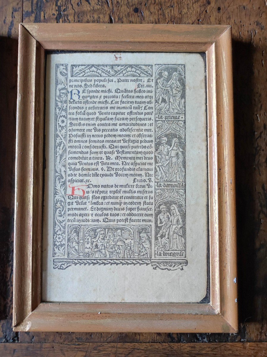 2 Double-sided Sheets From A 15th Century Incunabula-photo-3