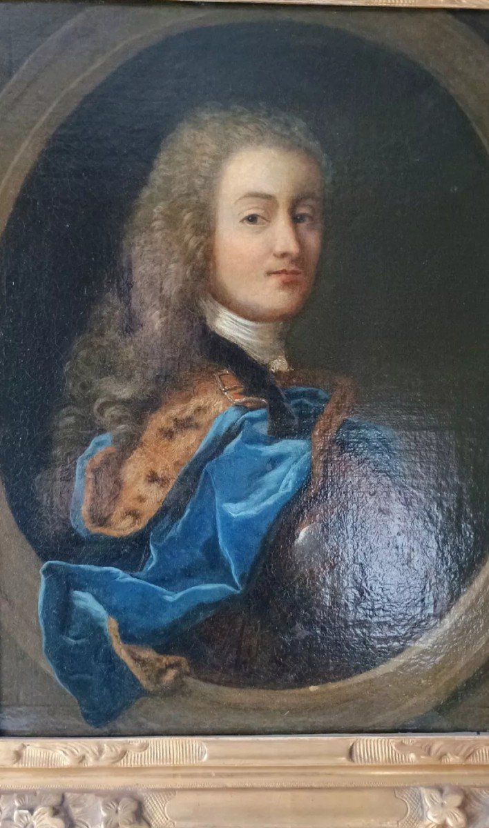 Portait d'Homme En Armure Début XVIIIème, J.b. Santerre-photo-4