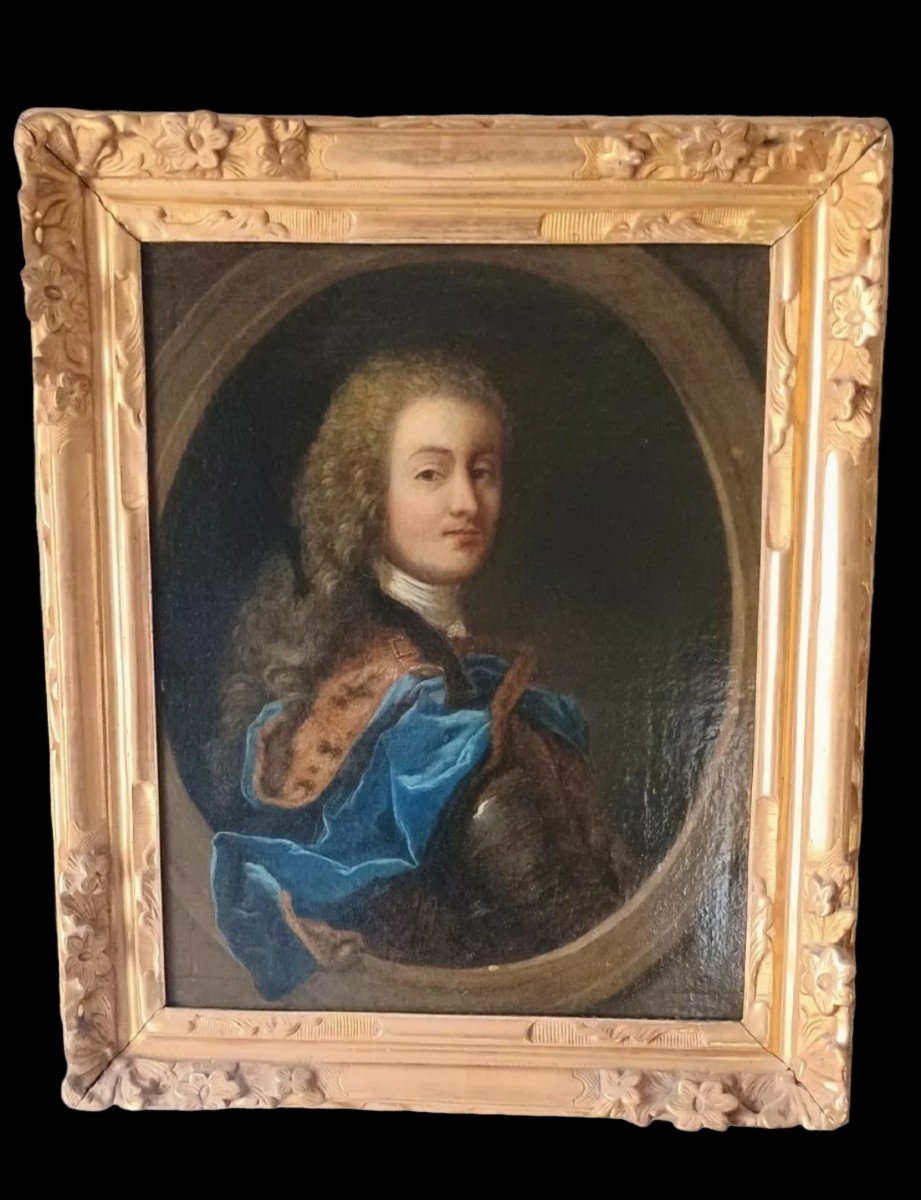 Portait d'Homme En Armure Début XVIIIème, J.b. Santerre