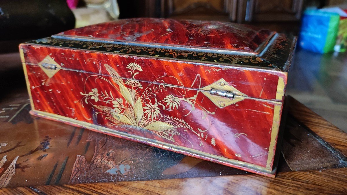 18th Century Martin Varnish Box-photo-4