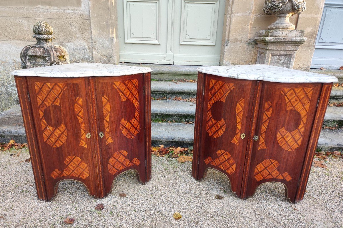 Pair Of Regency Period Corner Cabinets