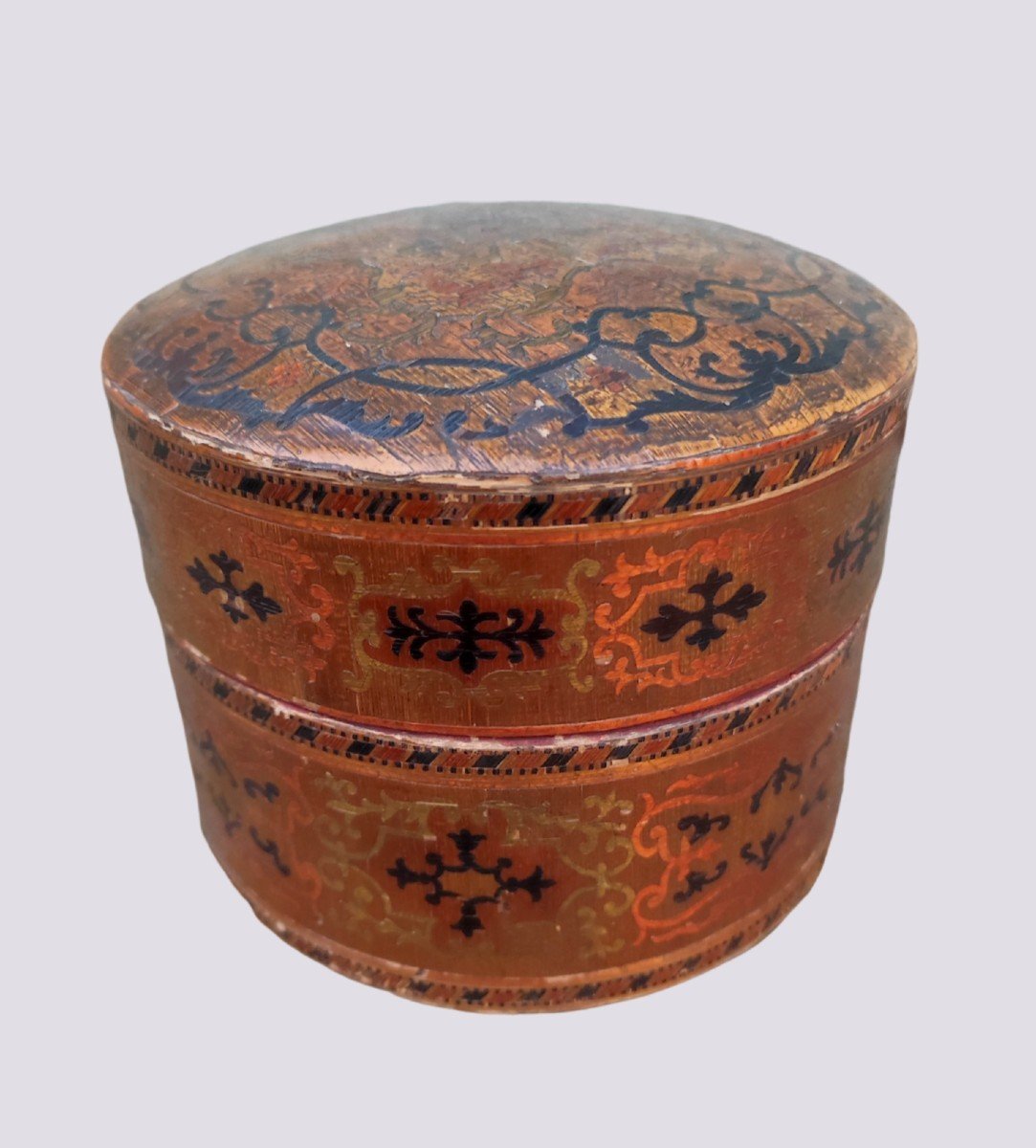 18th Century Straw Marquetry Box