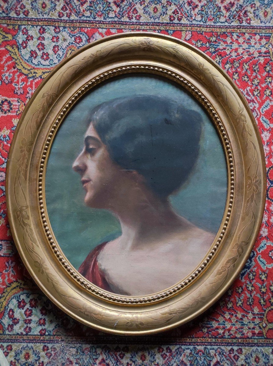 Portrait d'élégante, Vers 1900