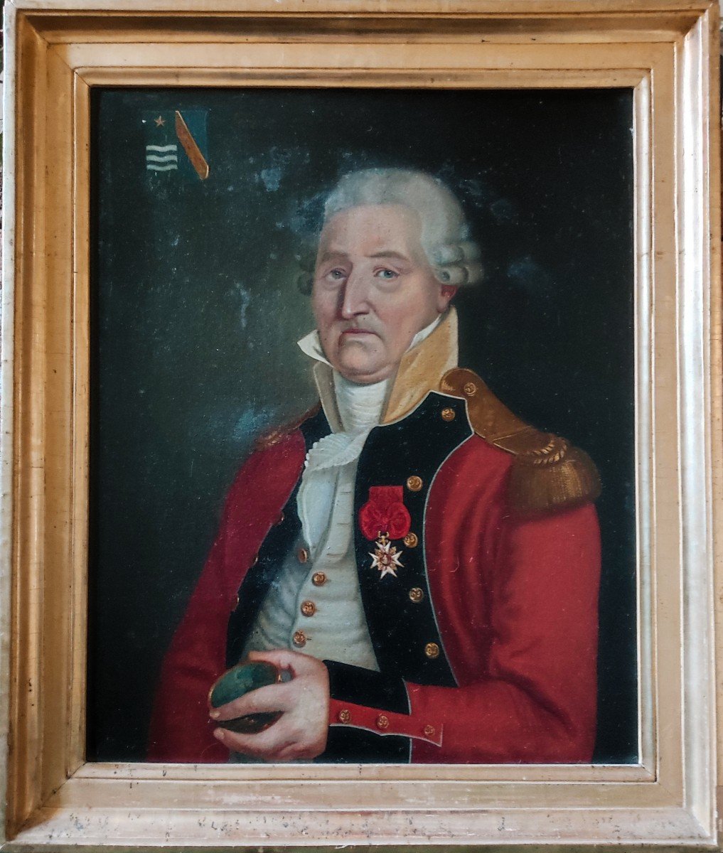 Portrait d'Officier Fin Du XVIIIème Siècle