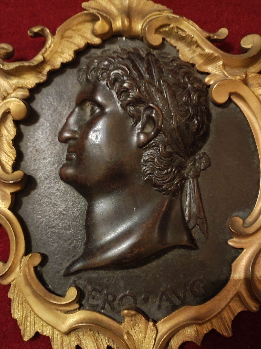 Profil De l'Empereur Néron, Bronze XVIIIème-photo-1