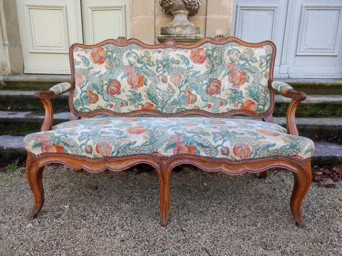 Petite Banquette d'époque Louis XV