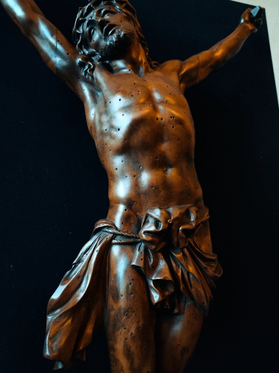 Very Important Christ In Boxwood From The 17th Century-photo-3