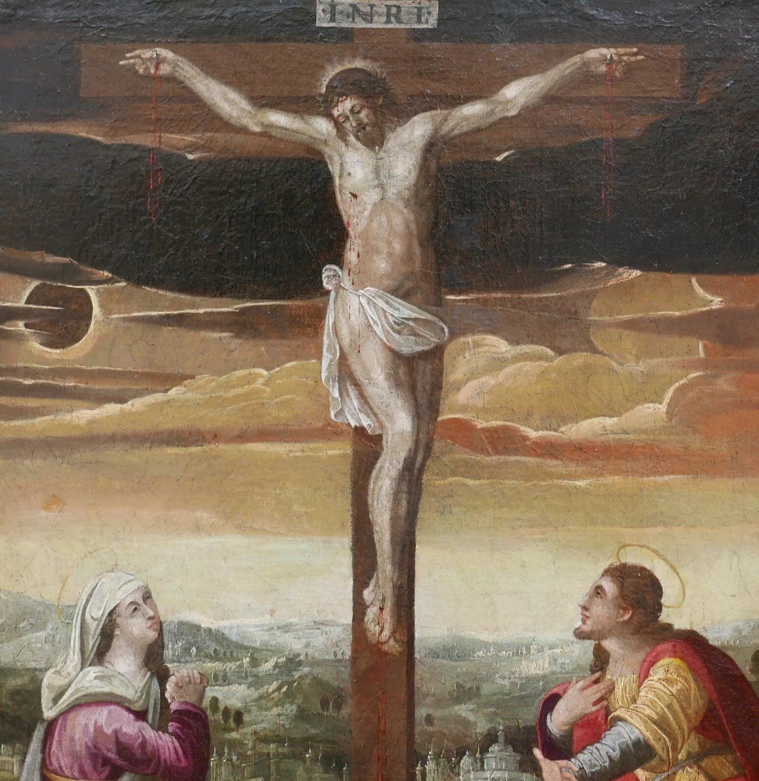 Crucifixion, Flanders, End Of The 16th Century-photo-3