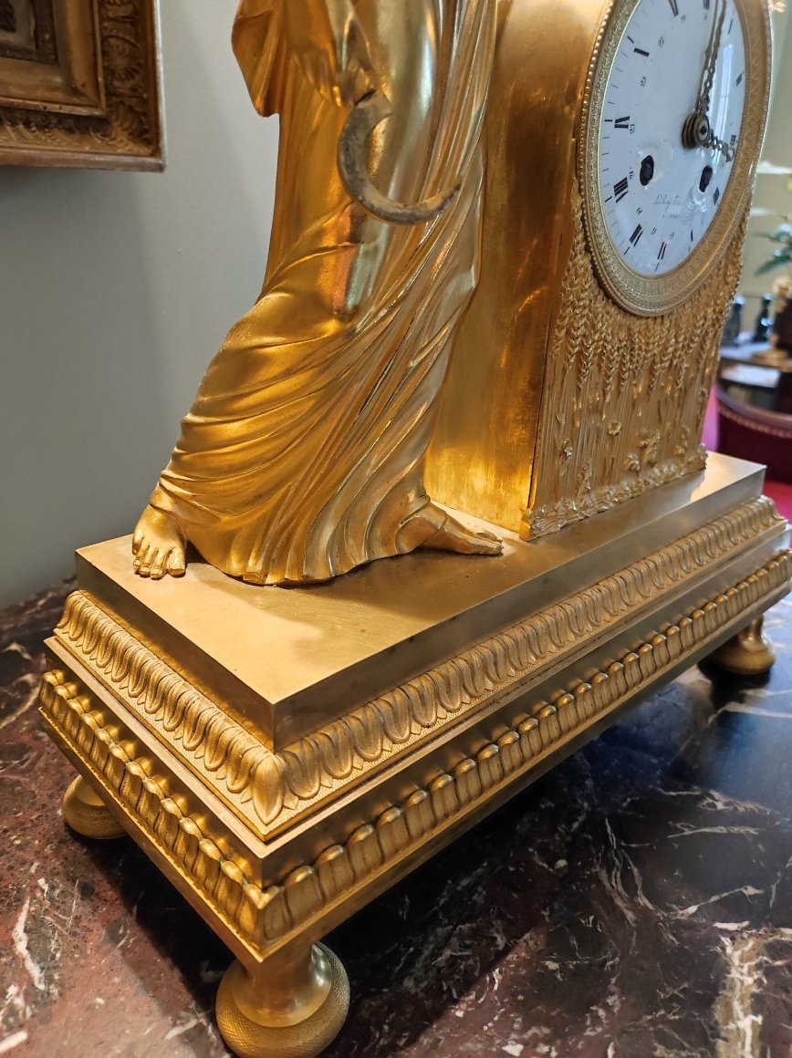 Empire Period Clock Ceres, By The King, Clockmaker To The Emperor-photo-2