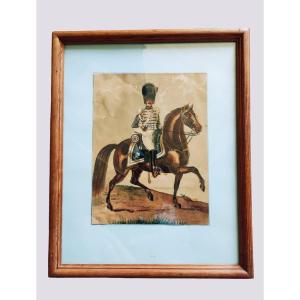 Aquarelle Grenadier Régiment Royal Charles X