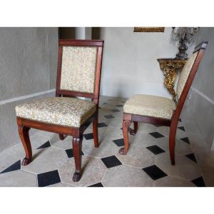 Pair Of Empire / Restoration Period Chairs