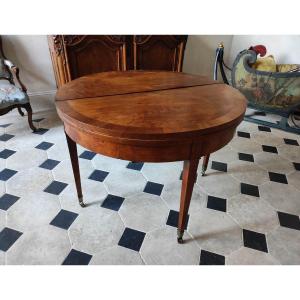 Petite Table De Jeux Grise Et Bois - WOGRSTOL - Bellamy