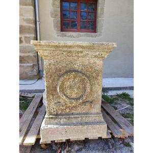 Socle / Piédestal Pour Statue Ou Vase De Jardin