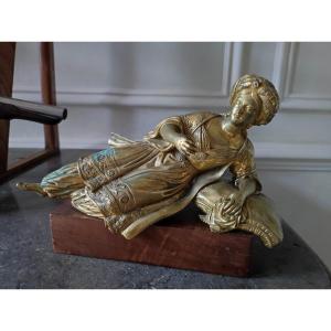 Odalisque En Bronze Doré Vers 1830