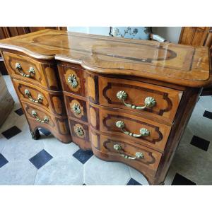 Regency Style Marquetry Chest Of Drawers