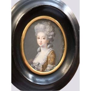 Miniature d'époque Louis XVI