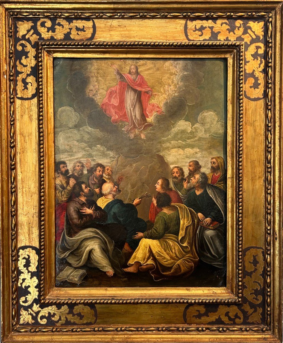 Dutch School, Ascension Of Christ, 17th Century-photo-2