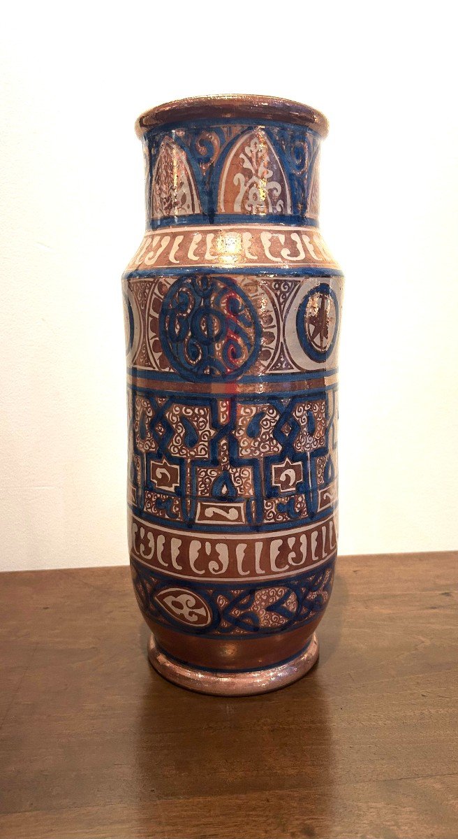 Pharmacy Jar, Manises Ceramic, By La Ceramo, 20th Century