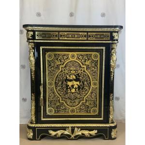 Support Cabinet Stamped Befort -jeune In Boulle Marquetry Napoleon III Period