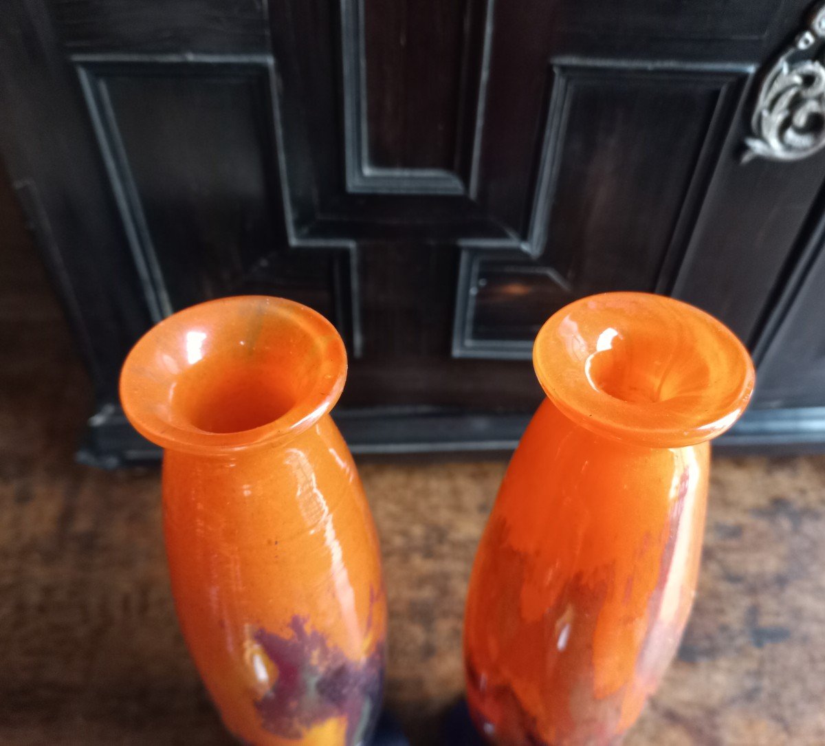 2 Vases Muller Freres Luneville-photo-1