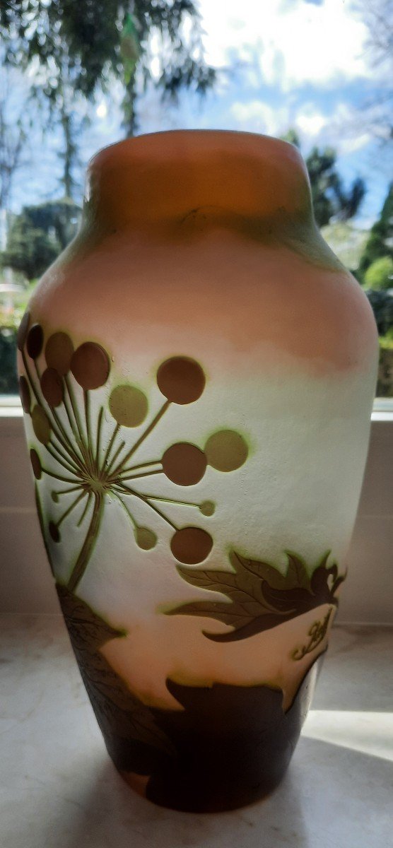 Vase Signed Gallé-photo-4