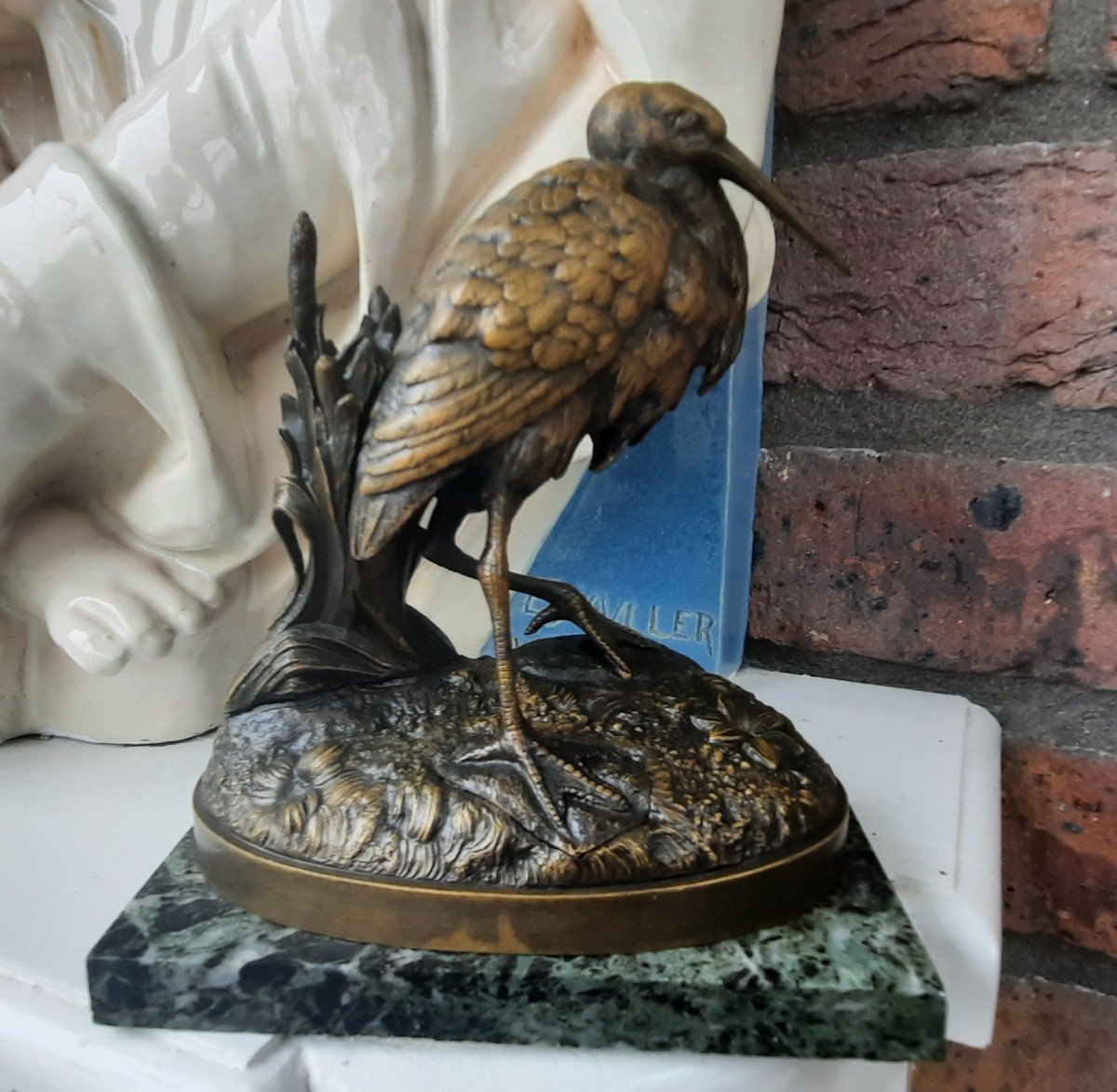 Heron Bronze Lacquered 1816-1887-photo-2