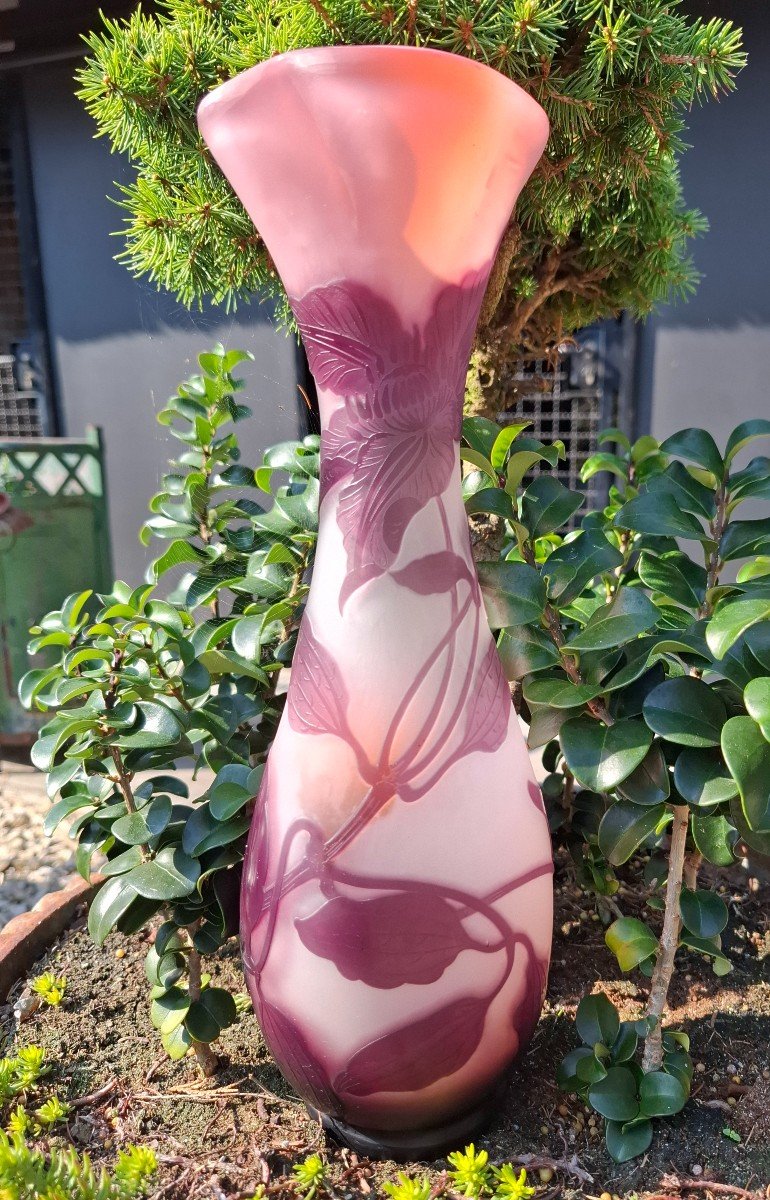 Gallé Clematis Vase