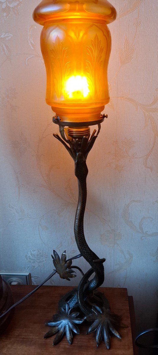 Lampe Bronze Style Edgar Brandt