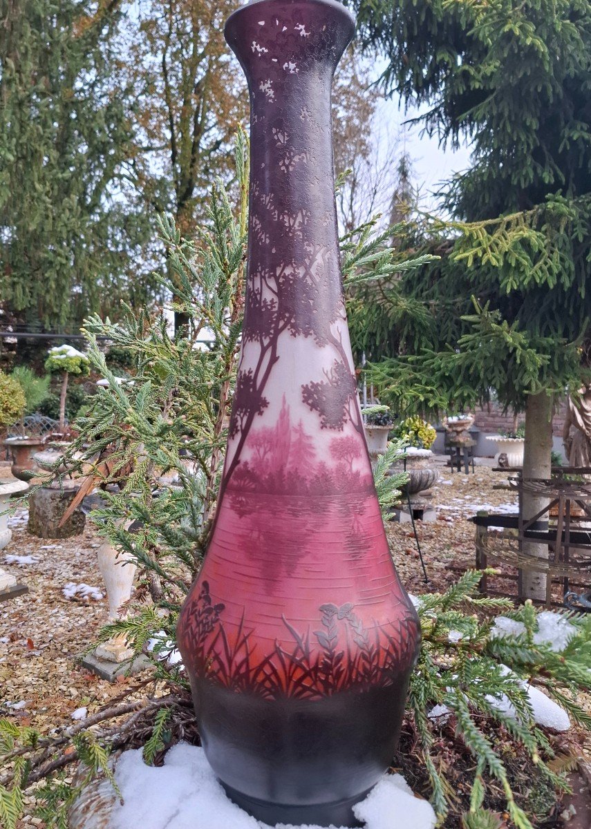 Large Daum Nancy Vase