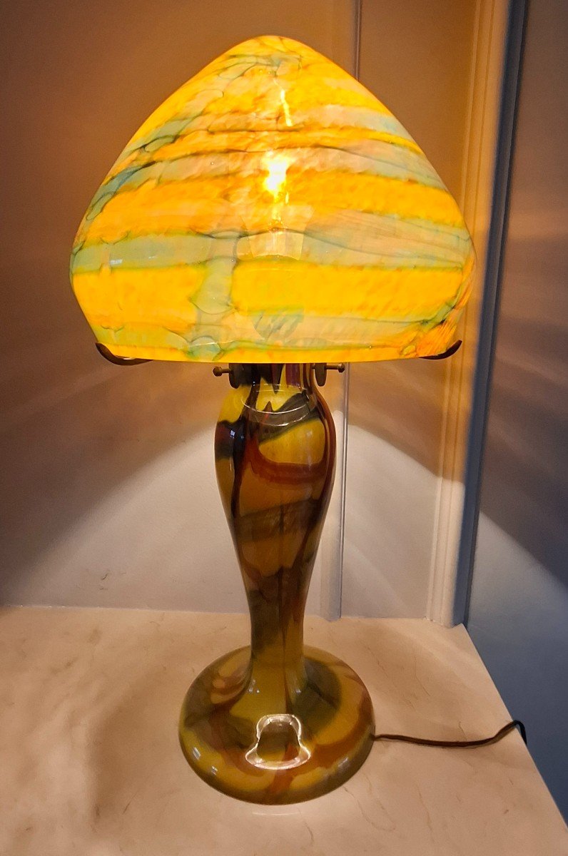 Lamp With Signature Le Verre Francais