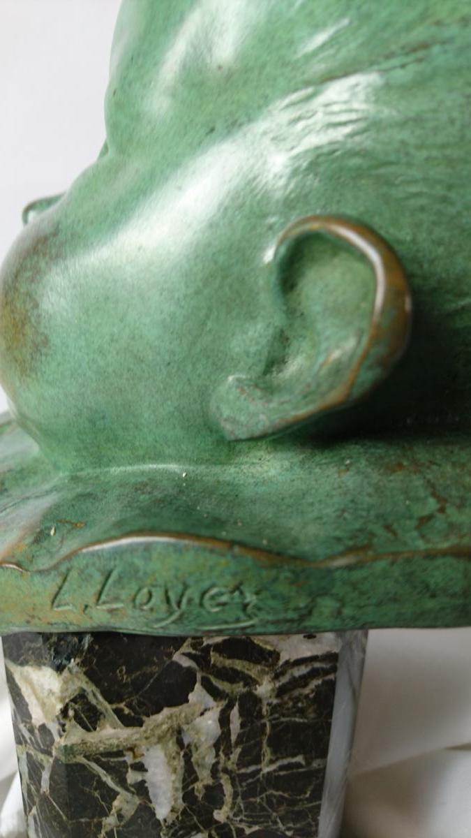 Bronze Signé L.loyer.-photo-3