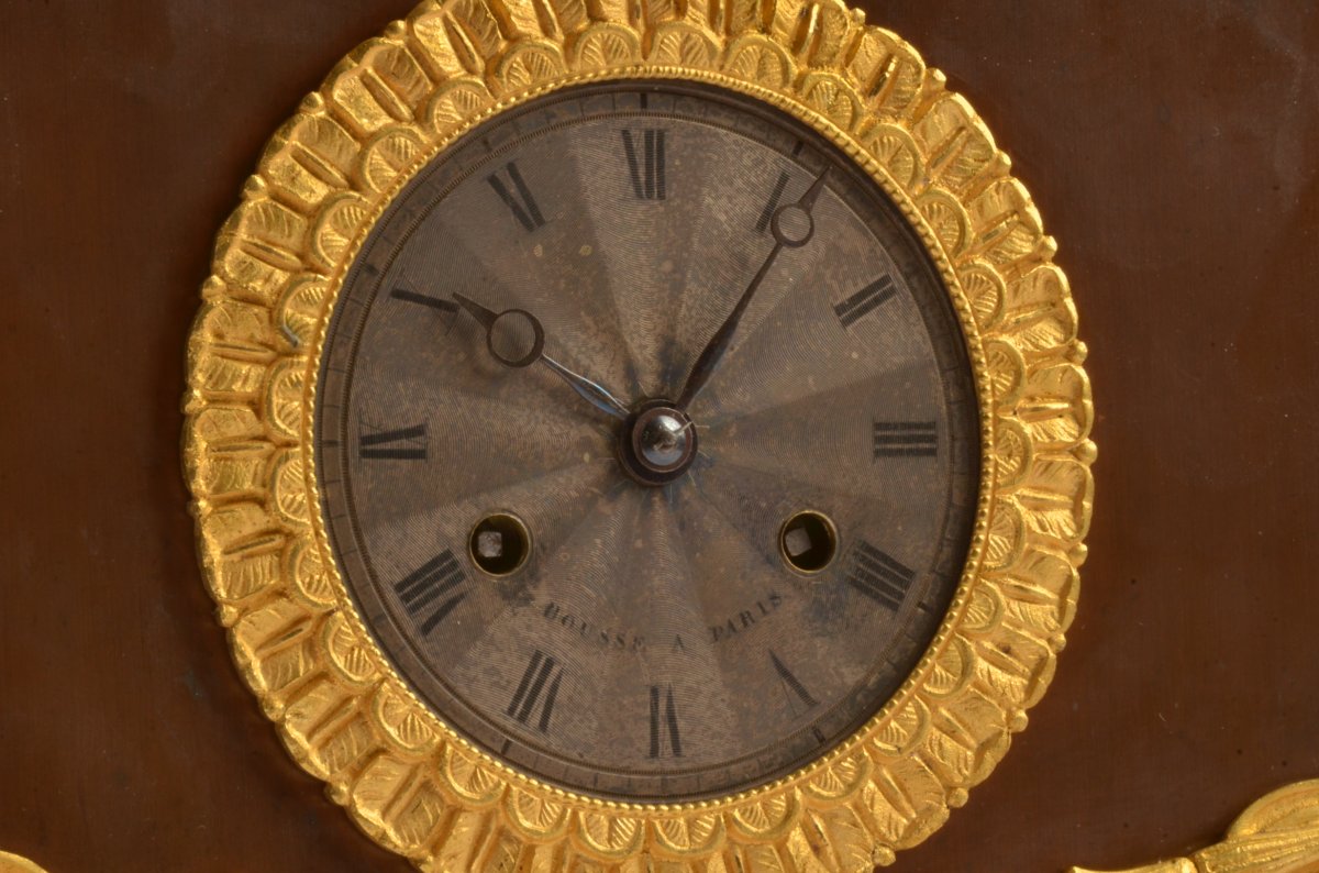  Gilt Bronze Clock The Time Of Art.-photo-2